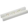 Gardinia Tende in Alluminio 2 Binario, 2X terminali, Bianco, 2 unità