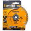 HOTECHE Disco da taglio diamantato turbo da 115 mm per marmo cemento pietra professional