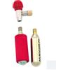 Rms Bomboletta co2 gonfiaggio ruota 2pz bici ciclo + rubinetto blister kit completo