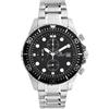 Philip Watch Orologio Lorenz Easy Time Cronografo 030244AA Watch Acciaio Nero Uomo