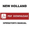 NEW HOLLAND Combine TX30 TX32 TX34 TX36 Operators Manual User Instructions