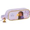 Safta WISH - Astuccio per bambini, per bambini, ideale per bambini in età scolastica, comodo e versatile, qualità e resistenza, 21 x 6 x 8 cm, colore lilla, viola, Estándar, Casual
