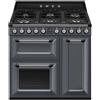 Smeg Victoria Tr93gr 90cm Natural Gas Kitchen With 3 Ovens 6 Burners Argento