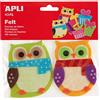 APLI Kids APLI 13787 - Forme in feltro a forma di gufo, 2 pezzi