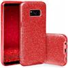 LFwebstore COVER SHINING in SILICONE PER SAMSUNG GALAXY S8 PLUS - CUSTODIA GLITTER ROSSO