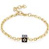 S'Agapõ S'AGAPO CUBE BRACCIALE ACCIAIO DA UOMO CON CIONDOLO CUBO SMALTATO SCU13 (2184)