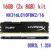 Kingston HyperX FURY 16GB 2x 8GB PC3L DDR3L 1600MHz HX316LC10FBK2/16 Memoria IT