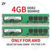 8GB 2x 4GB 2GB 1GB DDR2 2Rx4 PC2-6400 800MHz AMD DIMM RAM desktop per Hynix IT