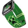 MobyFox Minecraft: Creeper 3D Sculpted Cinturino Smartwatch - Licenza ufficiale, compatibile con ogni dimensione e serie di Apple Watch (orologio non incluso)