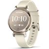 Garmin Lily 2, Smartwatch Elegante e Compatto, 35 mm, Cassa in Metallo, Lente Decorata, Touchscreen, GPS Connesso, Activity Tracker, Cardio, PulseOx, App Fitness e Sport, Cream Gold & Coconut