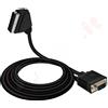 Aglow.it CAVO SCART a VGA 15 poli M/M 1.8 Metri ADATTATORE Scart CONVERTITORE COMPUTER PC