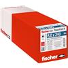 Fischer Viti per Legno e Costruzioni PowerFast FPF II CTP 8,0x240, Filettatura Parziale, Testa Svasata Piana, Impronta Torx, Zincata Bianca, 50 Pz, 568157