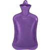 Relaxdays Borsa dell'Acqua Calda, Boule Scaldaletto da 2 L, Hot Water Bottle, Terapia Adulti e Bambini, Gomma, Viola, 36 x 19 x 5 cm, 714 unità