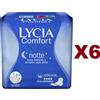 LYCIA 6 PZ LYCIA COMFORT NOTTE ASSORBENTI ULTRA CON ALI DA 10 IPOALLERGENICO