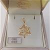 Sava gioielli Ciondolo pendente medaglia sicilia trinacria in oro giallo 750 18 kt nuovo