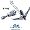 Inox Nautica ANCORA OMBRELLO 1,5 KG IN ACCIAIO ZINCATO PER ANCORAGGIO ORMEGGIO BARCA