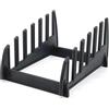 HENDI Supporto per taglieri, per 6 taglieri fino a 2,6 cm di spessore, rack portataglieri, organizzatore, scolapasta, ripiano di stoccaggio, 320x230x(H)160 mm, polipropilene, nero
