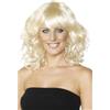 SMIFFYS Parrucca stile volpino, bionda, media lunghezza, a strati Halloween
