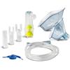 Norditalia Kit Accessori Aerosol con Ampolla, Tubo, Maschera Adulto e Bambino, Boccaglio e Nasali | Ricambi per Aerosol a Pistone Norditalia | Made in Italy, Detraibile 730