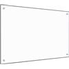 Vidaxl Paraschizzi per Cucina Trasparente 90x60 cm in Vetro Temperato