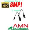 5 COPPIE VIDEO BALUN PASSIVO AMPLIFICATORE PER TELECAMERE AHD HDTVI FULL HD 8 MP
