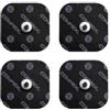 Compex I 2 Elettrodi Neri 5x10 cm Doppio Snap per elettrostimolatori Compatibile con elettrostimolatori Cavo Che Wireless (Confezione da 2)