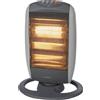 DICTROLUX Stufa stufetta elettrica oscillante alogena basso consumo termoconvettore 1200 W