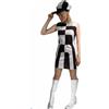 Rubber Johnnies TM Donna 60S Festa Go Bambina Costume Donna Hippy Cambio Mod Cappello