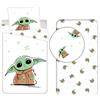 The Mandalorian Star Wars Baby Yoda Set 3pezzi Letto Singolo Copripiumino Federa Lenzuola con Angoli