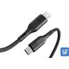 NO BRAND Cavo USB tipe C 27 W Nero compatibile iPhone 12 13 14 Pro Max 1 Metro Ricarica