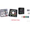 SET POKER TEXAS HOLD'EM BLACK JACK PANNO CARTE CHIPS FICHES BOTTONE DEALER GIOCO