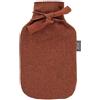 Fashy Borsa dell'acqua calda da 2,0 l, con rivestimento di alta qualità con percentuale di lana, colore rosso ruggine