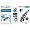 TEKONE TagliaCapelli Elettrico TeKone 1500 Rasoio Peli Accorcia Barba 4 Pettini 10W