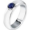 AMEN Anello Morellato Pietre Lapis S1738 Blu Acciaio Ring 19 21 23 Uomo
