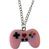 Game Controller Ciondolo Collana Rosa / Nero/Blu Argento Placcato Ragazza Kitsch