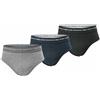 Enrico Coveri 6 slip da uomo ragazz ENRICO COVERI ES1000 Cotone elasticizzato blu grigio nero