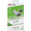 Celly Caricabatteria da Auto Universale per Smartphone Bianco 2,4 v turbo