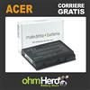 MB distribuzione Batteria NERA 6 Celle per Acer TravelMate 5730-662G32Mn