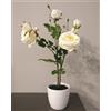 Adriani e Rossi Vaso con rose - pianta ornamentale finta da decorazione H.59 cm super realistica