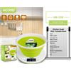 HOOMEI Bilancia Pesa Alimenti Elettronica da Cucina con Ciotola Pieghevole 5Kg HM-1230