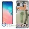 Samsung DISPLAY LCD ORIGINALE SAMSUNG PER GALAXY S10 LITE SM-G770F SERVICE PACK BIANCO
