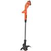 BLACK+DECKER,TAGLIABORDI 18 V - 2.0 AH- TAGLIO 25 CM - ALIMENTAZIONE FILO AUTOMATICA - FILO SINGOLO 1.5 MM - DOPPIA IMPUGNATURA - GUIDA PER BORDATURA. ST182320-QW