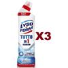 LYSOFORM 3 PZ LYSOFORM WC GEL TUTTO IN 1 OCEAN CONTRO IL CALCARE 750ML RIMUOVE GERMI