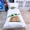 Star Wars Baby Yoda Set 2 pezzi Letto Singolo Copripiumino Federa Cotone Reversibile