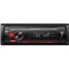Pioneer MVH-S220DAB, 1DIN Autoradio con RDS e DAB+, rossa, USB per MP3, WMA, WAV, FLAC, entrata AUX, supporto Android, controllo diretto da iPhone, ARC App