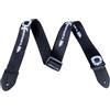 Charvel Tracolla Cinta per Chitarra Poly Strap Black 5x135cm Pelle Nero Bianco