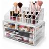 BES Organizer Trucco Porta Make Up Espositore Cosmetici Trucchi 4 Cassetti Box