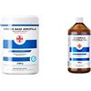 AIESI® Crema Base Idrofila emulsione neutra magra pura barattolo da 1 Kg & Glicerina Vegetale F.U. pura grado FARMACEUTICO flacone da 1 kg