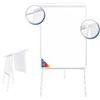 LAVAGNA CAVALLETTO BIANCO PORTA BLOCCO 70X100 CM BACHECA SCRIVIBILE CANCELLABILE