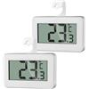 AiQInu 2 Termometro Digitale Frigorifero, Termometro Acquario, Mini Termometro Frigo, Termometro Freeze